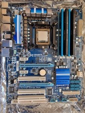 Placa-mãe Gigabyte GA-P55A-UD3R LGA1156, Quad Core CPU i5-750, 16GB DDR3 SLi comprar usado  Enviando para Brazil