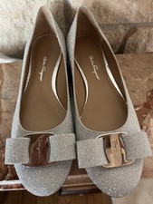 Salvatore ferragamo metallic for sale  Menlo Park