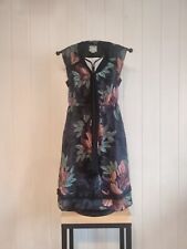 Używany, Maeve Bretin Floral Bow Tie Black Sleeveless Midi Dress - Size Small na sprzedaż  PL