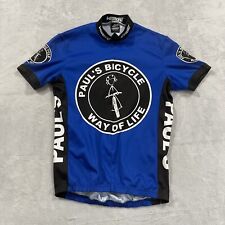 Camisa de ciclismo Verge Paul's bicicleta quarto 1/4 zíper azul bolsos superiores de bicicleta comprar usado  Enviando para Brazil