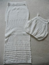 Beautiful white crochet for sale  BURTON-ON-TRENT