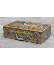 Caixa de baú vintage, caixa antiga, baú de casamento indiano/caixa de baú da década de 1940/caixa de ferro comprar usado  Enviando para Brazil