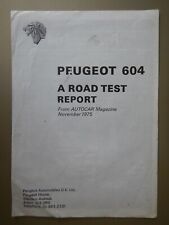 Peugeot 604 orig for sale  UK