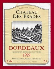 Etiquette bordeaux château d'occasion  Albertville