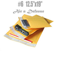 100 #6 12,5 x 19 Kraft Bubble Envelopes acolchoados Mailers Shipping Bags AirnDefense comprar usado  Enviando para Brazil