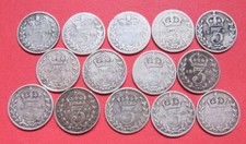 Victoria silver threepences for sale  BARNSLEY