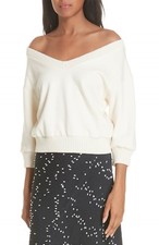 NOVO 3.1 Suéter Phillip Lim French Terry Crop em Marfim - Tamanho M #S1099 comprar usado  Enviando para Brazil