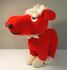 Brinquedo de pelúcia vintage de bezerro de vaca vermelha animal justo por George RARO comprar usado  Enviando para Brazil