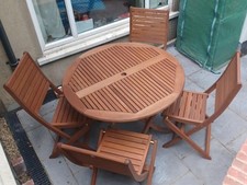 Hardwood garden folding for sale  SOUTH CROYDON