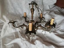 Lampadario ottone gocce usato  Prato