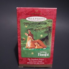 Ornamento de árvore de Natal Hallmark Keepsake Bambi Prince Is Born 2000, usado comprar usado Ornamento de árvore de Natal Hallmark Keepsake Bambi Prince Is Born 2000, usado comprar usado  Enviando para Brazil