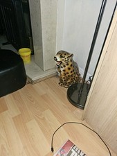 Ceramic leopard statue for sale  BIRMINGHAM