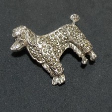 Vintage marcasite poodle for sale  BRIDGEND