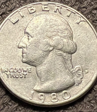 1980 Estados Unidos Washington 0,25 centavos moeda de quarto de dólar com erros comprar usado 1980 Estados Unidos Washington 0,25 centavos moeda de quarto de dólar com erros comprar usado  Enviando para Brazil