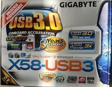 Placa-mãe GIGABYTE GA-X58-USB3 LGA1366 X58 DDR3 ATX , usado comprar usado  Enviando para Brazil