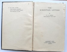 1942 Screwtape Letters 1st ed. 1st impression C.S. Lewis - poor condition comprar usado  Enviando para Brazil