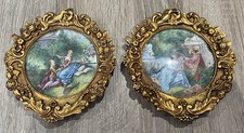 Paire tableaux ronds d'occasion  Losne