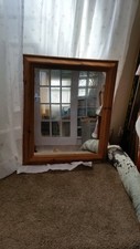 Espelho decorativo com moldura de vidro marrom comprar usado  Enviando para Brazil