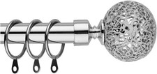 Chrome curtain pole for sale  ROCHDALE