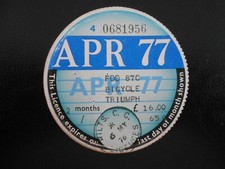 Collectable tax disc for sale  PETERBOROUGH