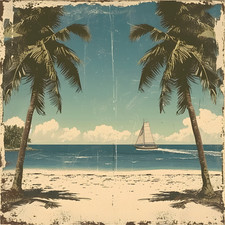 Sailing beach vintage for sale  USA