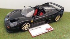 FERRARI F50 BARCHETTA 1995 noire et gold  1/18 BURAGO miniature de couleur RARE comprar usado  Enviando para Brazil