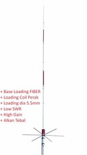Antena vertical colinear 3x5/8 onda 144 MHz 140-150 MHz 2m 600W 7dB alto ganho comprar usado  Enviando para Brazil