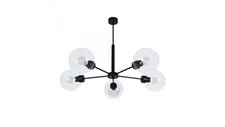 Lampa sufitowa pięcioramienna LAMBERT, szklane przechroczyste klosze na E27 K-485 na sprzedaż  PL