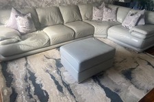 Large leather corner for sale  WISHAW