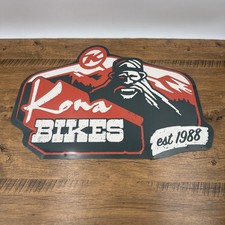 Placa de loja de metal Kona Bikes exibição publicidade mountain bike comprar usado  Enviando para Brazil
