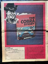MUITO RARO 1974 Carroll Shelby's "The Cobra Story" Livro Impresso-Anúncio- Grande 11x15, usado comprar usado  Enviando para Brazil