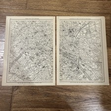 Antique1927 map paris for sale  Oakland