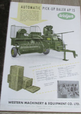 Catalogue brochure tractor d'occasion  Expédié en Belgium