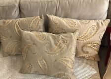 laura ashley cushions gold for sale  CLACTON-ON-SEA