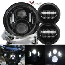 Farol de LED Eagle Lights preto 7" G2 com luzes de passagem + kit de anel adaptador comprar usado  Enviando para Brazil