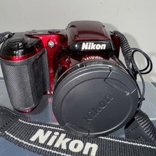 Câmera Digital Nikon COOLPIX L810 16.1MP 26x Zoom Óptico Amplo - Vermelha Funciona! comprar usado  Enviando para Brazil