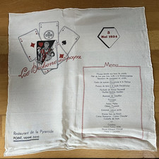 Menu soie ancien d'occasion  La Croix-Saint-Leufroy