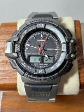 Casio Prt-700 Protrek pulseira de titânio preta rara, usado comprar usado  Enviando para Brazil