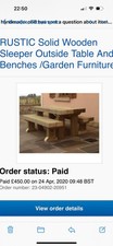 Rustic solid wooden for sale  NORTHWICH