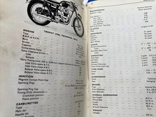 Instruction manual triumph for sale  HITCHIN