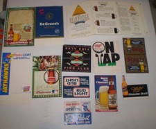Coleção 12 cervejas de mesa publicidade promocional dos EUA etc em restaurantes dos EUA comprar usado  Enviando para Brazil