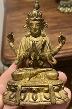 Buddha cinese bronzo usato  Spedire a Italy