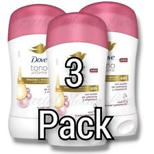 3 peças desodorante clareador Dove Tono uniforme barra 48h antitranspirante 45g comprar usado  Enviando para Brazil