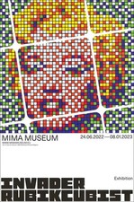 Affiche rubikcubist invader d'occasion  Bordeaux-