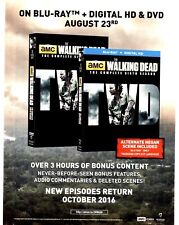 Anúncio de revista PTP115 11x8" The Walking Dead temporada 6 em Blu Ray e DVD comprar usado  Enviando para Brazil