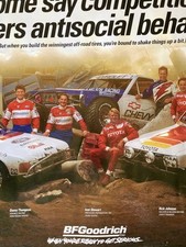 Pôster BF GOODRICH OFF ROAD STEWART, MILLEN, JOHNSON, MacCRACHREN, THOMPSON G307 comprar usado  Enviando para Brazil