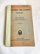 Mécanique fluides théorique d'occasion  France