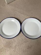 Two white enamelware for sale  NEWARK