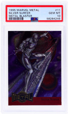 1995 Marvel Metal Silver Surfer Metal Blaster #11 PSA 10 comprar usado 1995 Marvel Metal Silver Surfer Metal Blaster #11 PSA 10 comprar usado  Enviando para Brazil