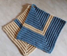 Topflappen stk blau gebraucht kaufen  Horgenzell
